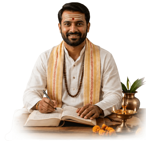 Dosh Kundli acharya writing horoscope analysis